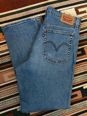Levi’s Wedgie Straight Jeans W31 L28 Medium Wash Water<Less stretch Denim